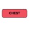 Nevs Position Labels - Chest 1/2" x 1-1/2" White w/Red & Black XP-140 - alternate 1
